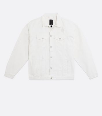 Vintage 90s Off White Denim Jacket – Not Too Sweet